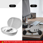 Verilux® Carry Bag for Oculus Quest 3, Anti-Scratch Travel Case Bag for Oculus Quest 3 Accessories Bag for Oculus Quest 3 Handle Bag Travel Case with Handstrap for Oculus Quest 3 VR Gaming Headset