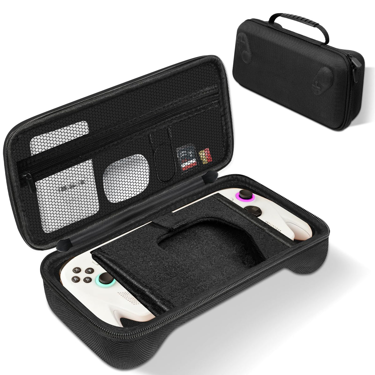 ZORBES® 1 Pack Carrying Case Compatible with ASUS ROG Xbox Ally and Ally X 2025 EVA Hard Shell with Stand and Mesh Pocket Travel Storage for Handheld Console