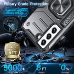 ZORBES® for Samsung Galaxy S21 FE 5G Back Cover with Rotatable Phone Ring Buckle Stand Design, TPU Shockproof Protective s21fe Cover Case for Samsung Galaxy S21 FE