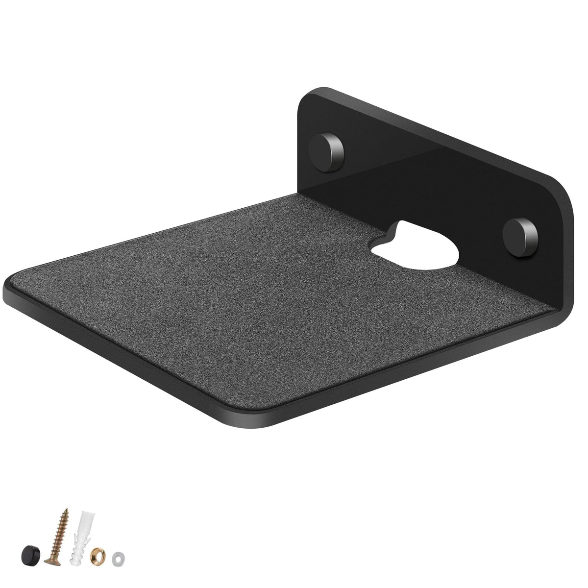 ZORBES® BT Speaker Wall Mount Acrylic Wall Rack with Anti-Slip Pad, with Screw Accessories, Utility Wall Rack for Bathroom, Living Room, Kithcne, Wall, 10x10.5cm