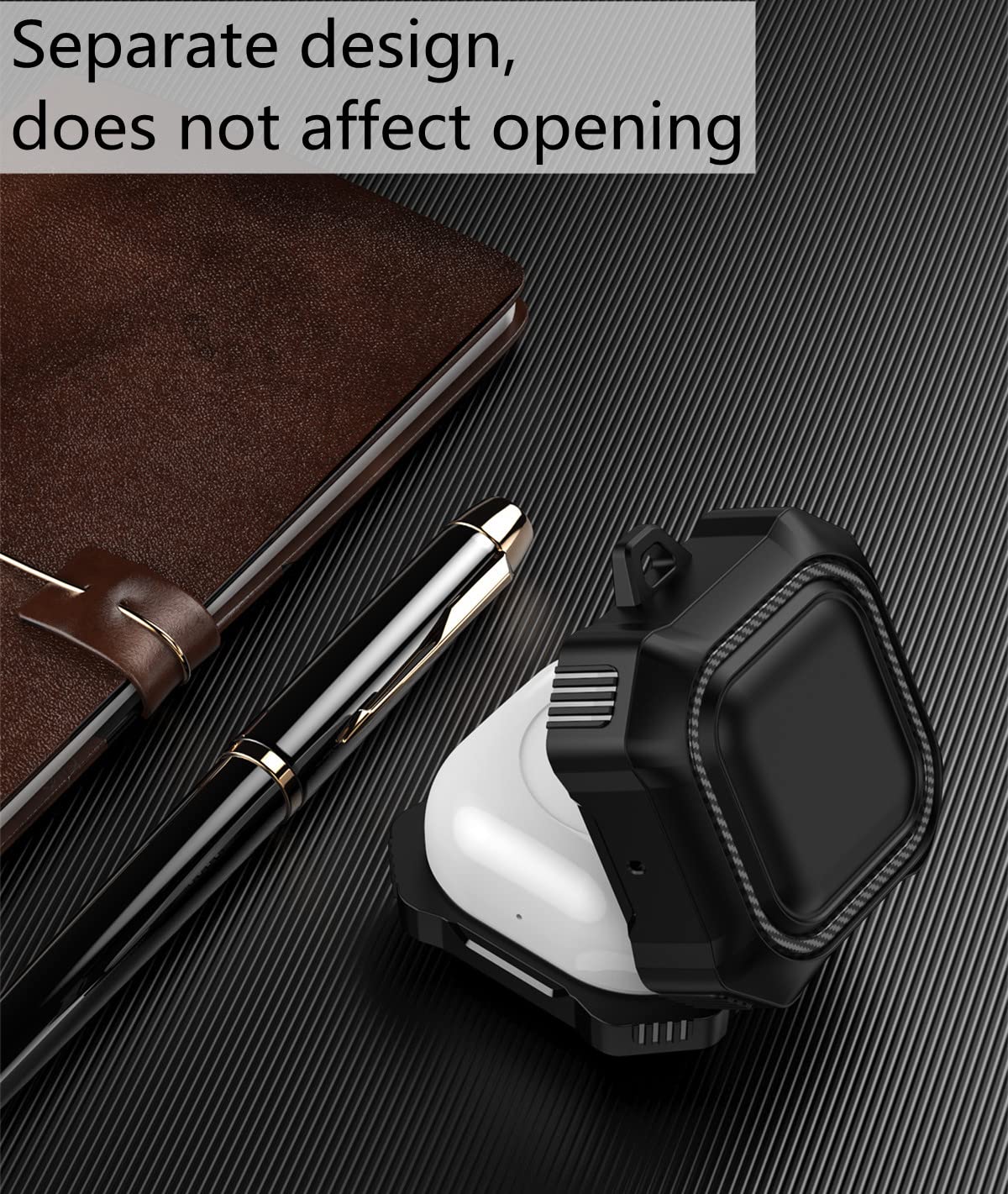 ZORBES® Rugged Cover Case for Samsung Galaxy Buds Pro(2021), Galaxy Buds 2, Galaxy Buds Live (2020)-Oil-Resistant, Abrasion-Resistant, Shock-Resistant(Without Earbud, Separate Pieces Design)