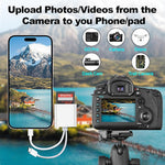 Verilux® SD Card Reader for iPhone iPad, USB C SD Card Reader with Dual Slot for MicroSD/SD