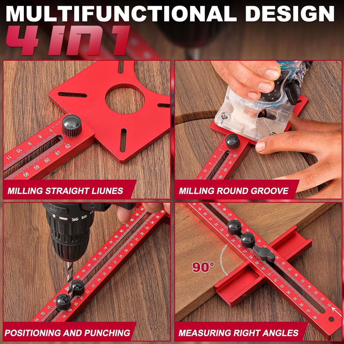 Serplex 4-in-1 Router Circle Cutting Jig