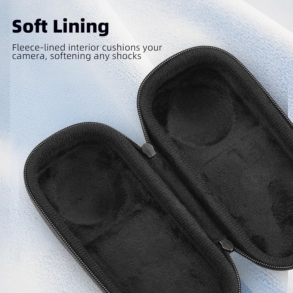 ZORBES® Carrying Case for Insta 360 X4 X5 (for Original Lens Cap), Portable Small Storage Bag Protective Cover Hard Shell Travel