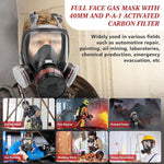 Serplex Gas Mask with Replacement Filters for Professional Protection