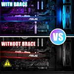 ZORBES® Graphics Card Bracket, Aluminum Alloy Graphics Card Holder Bracket, GPU Stand. Adjustable Height Graphics Card GPU Brace Support Video Card Sag Holder Bracket Support Desktop Computer Silver