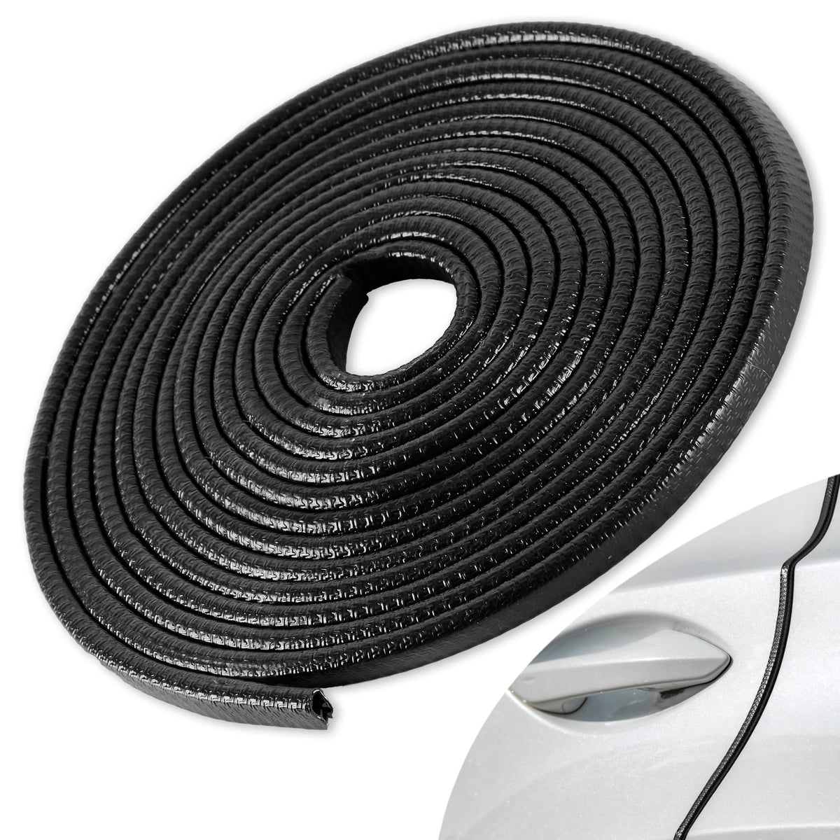 ZORBES® Anti Impact Easy Fit Protection Car Door Frame Cushion Buffer Edge Guards Strip for Cars, Trucks, SUVand ATV 33ft, 10M