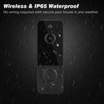 ZORBES® Video Door Bell for Home 1080P HD WiFi Smart Door Bell with Camera IP66 Wireless Video Doorbell for Home Security 140°Motion Detector Calling Bell with Night Vision 2-Way Conversation