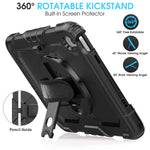 ZORBES® Cover Case for iPad 10th Gen Rugged Silicone Case Cover with Back Bracket & Hand Strap 360 Degree Rotatable Kickstand Bracket Design Protective Case for iPad 10th Gen