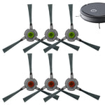 Verilux® 6pcs Replacement Side Brushes for Ecovacs Robot Vacuum U2 Pro Robust Nylon Bristle Side Brushes Spare Side Brushes