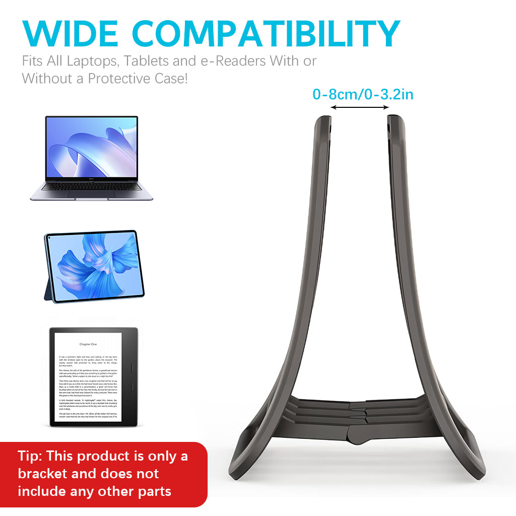 ZORBES® Desk Laptop Holder Laptop Rack Holder Organizer for Pad, Laptop, Triangle Vertical Device Cooling Rack Universal Desk Organizer Bracket for Laptop, Tablet