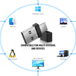 Verilux® Mouse Jiggler 2 in 1 USB A and USB C Undetectable Mouse Mover, Automatic Mouse Shaker Automatic Mouse Wiggler Device, Driver-Free Mouse Movement Simulator Keeps Computer/Laptop Awake