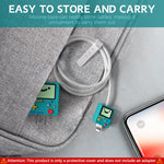 Verilux® Charger Protector, for iPhone Charger Case Cover, Set of 4Pcs Silicone Charger Cover Cable Coil Sleeve Cable Connector Cartoon Case Compatible with 18W-20W iPhone Charger, Cable Protector