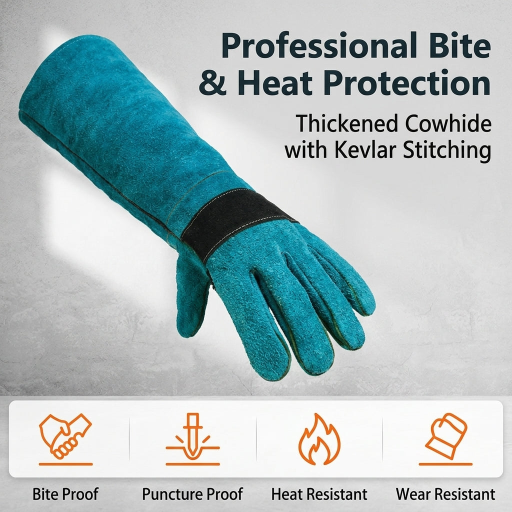 Serplex® Bite Proof Animal Handling and Leather Welding Gloves