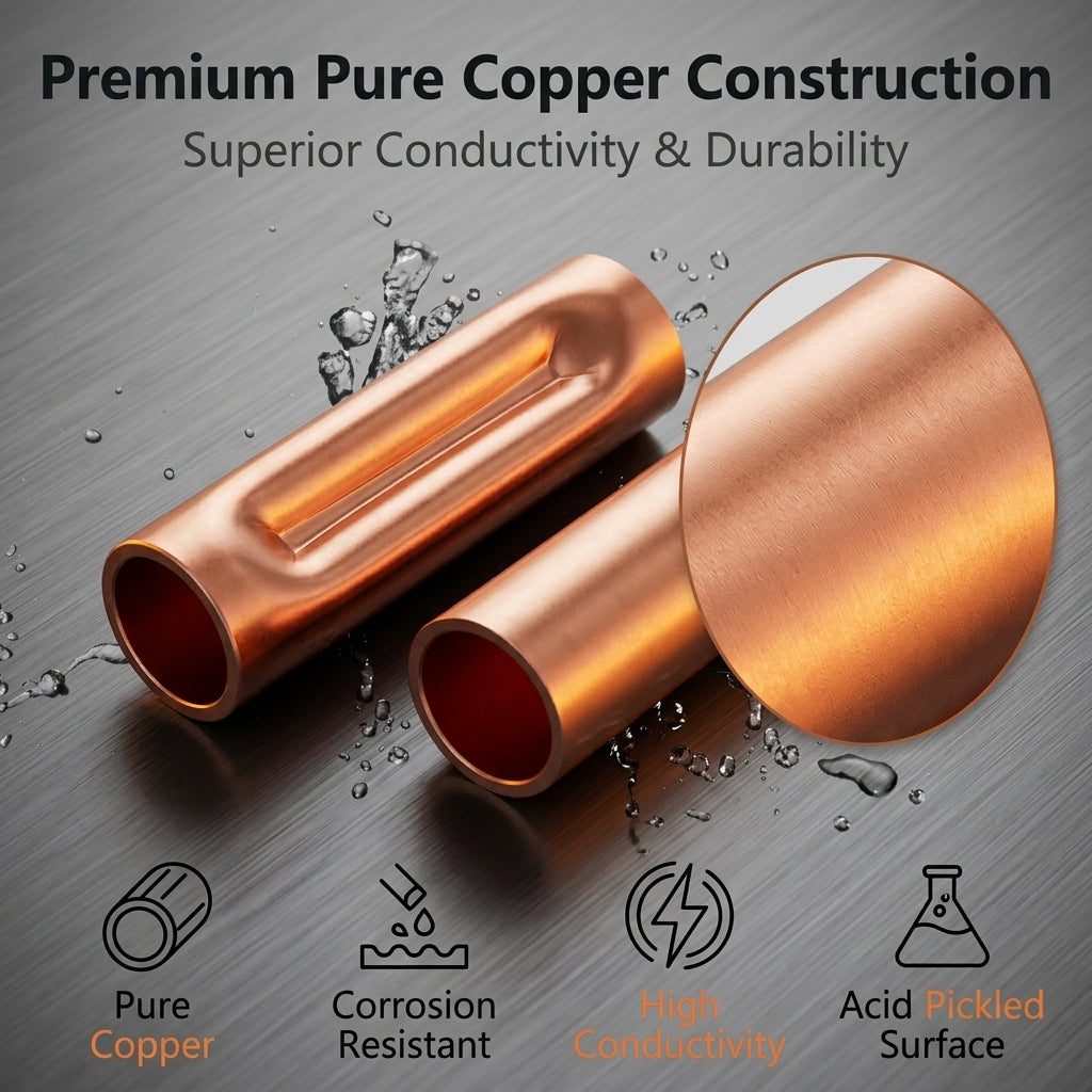 Serplex® 250Pcs Copper Wire Terminal Connectors with Heat Shrink Tubes