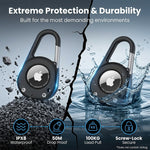 ZORBES® 2 in 1 Carabiner Keychain Case Compatible with Apple AirTag