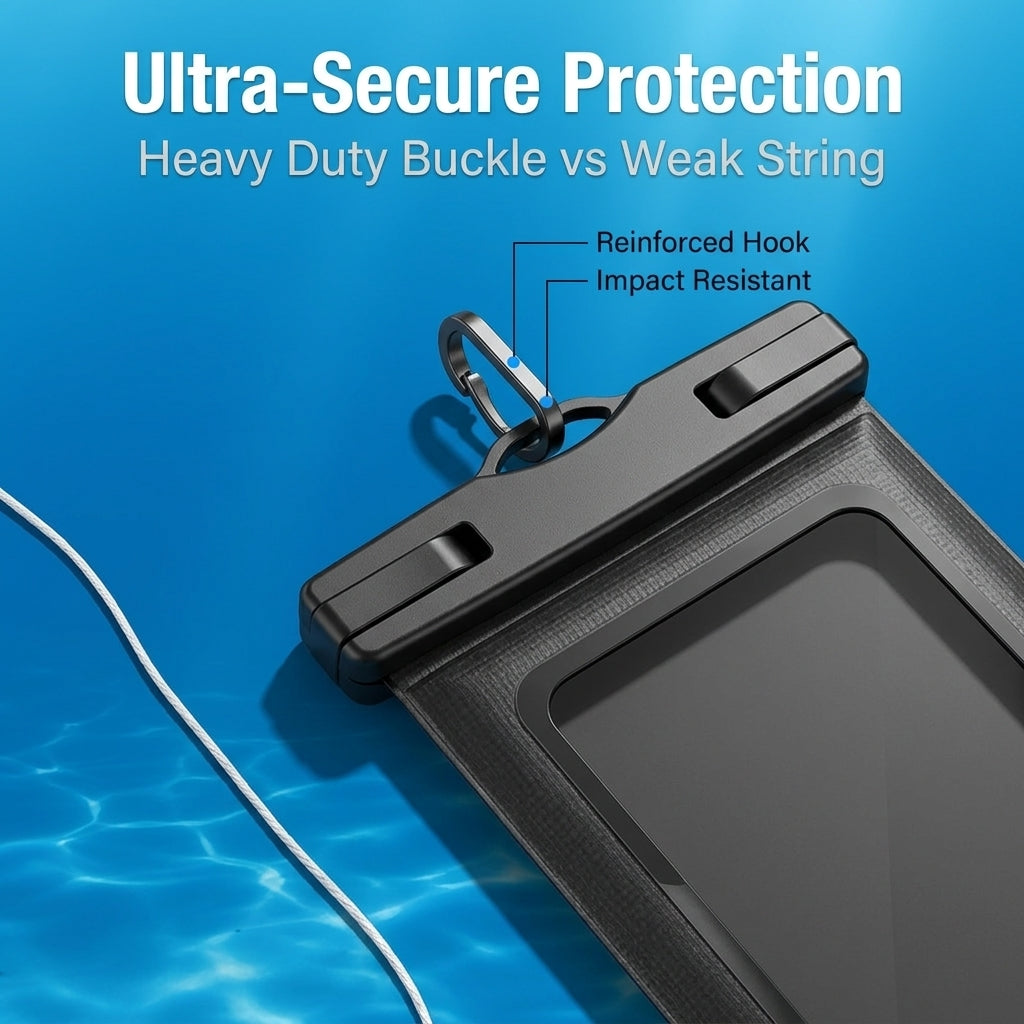 ZORBES® Waterproof Phone Pouch with Armband & Shoulder Strap 4-7"