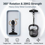 ZORBES® 4Pcs Metal Phone Lanyard Tether Tab with 360° Swivel