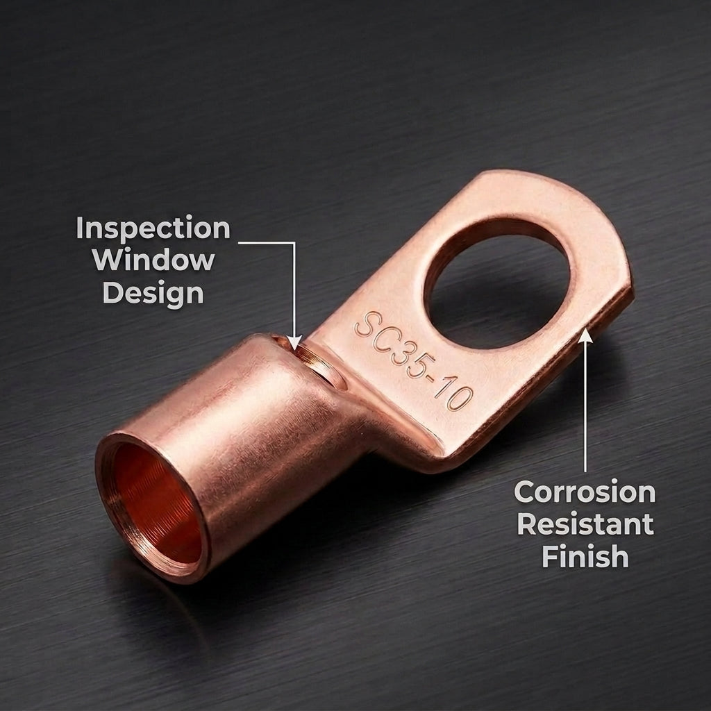 Serplex® Copper Ring Terminal Kit with Heat Shrink Tubing Set