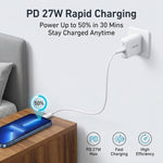 ZORBES®PD 27W Type C to Lightning Cable Nylon Braided 2M