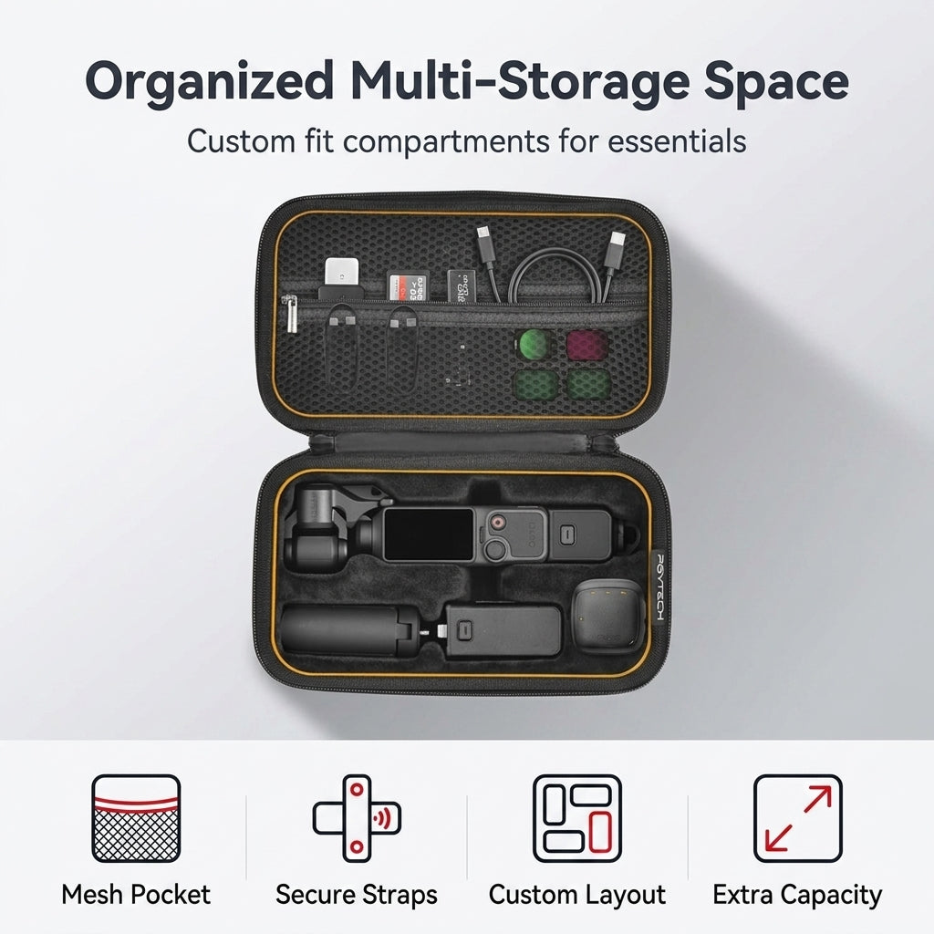 ZORBES® Travel Case Compatible with DJI Osmo Pocket 4 Action Camera