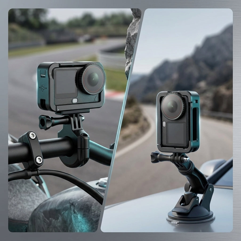ZORBES® Aluminum Alloy Camera Cage for DJI Action 6 Metal Frame