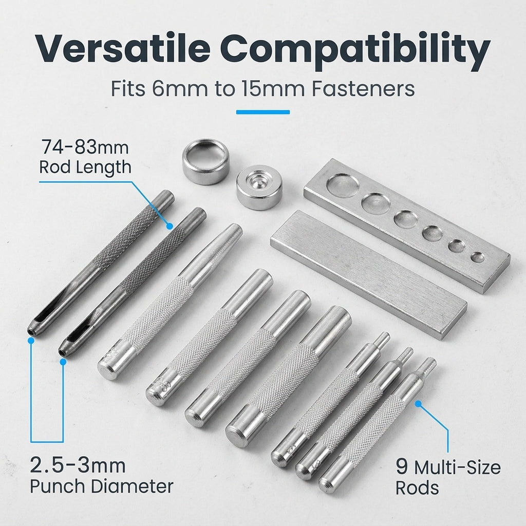 Serplex 11pcs Craft Tool Die Punch Tool Kit