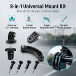 ZORBES® 8 in 1 Universal Action Camera Mount Kit for GoPro Insta360