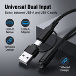 ZORBES® 2-in-1 Garmin Watch Charger Cable for Fenix 8 7 6 5 Venu