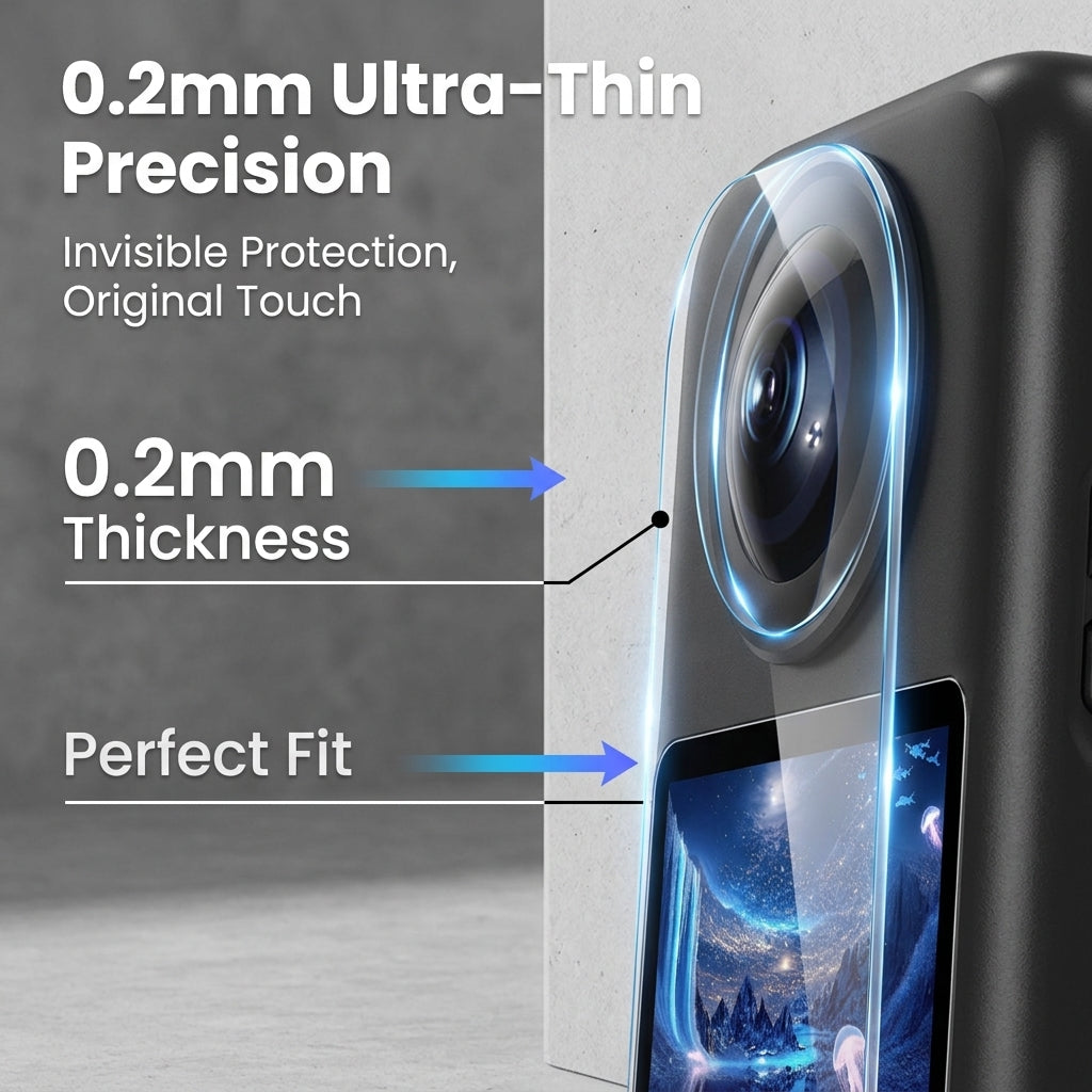 ZORBES® 2 Pack Tempered Glass Screen Protector for DJI Osmo 360