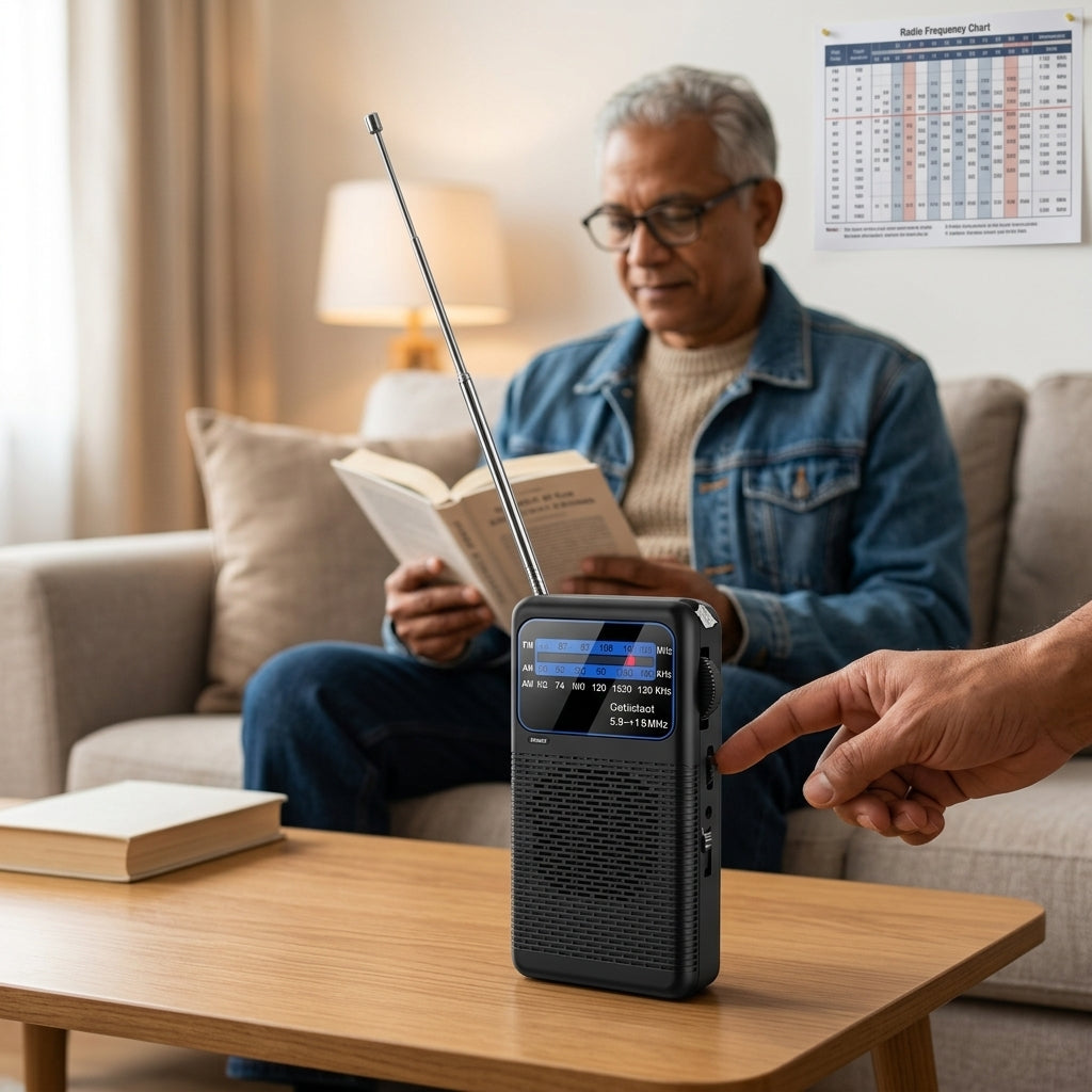ZORBES® Mini Pocket Radio AM FM SW 3-Band Emergency Speaker