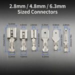 Serplex® 270Pcs Male & Female Spade Terminal Connectors Kit