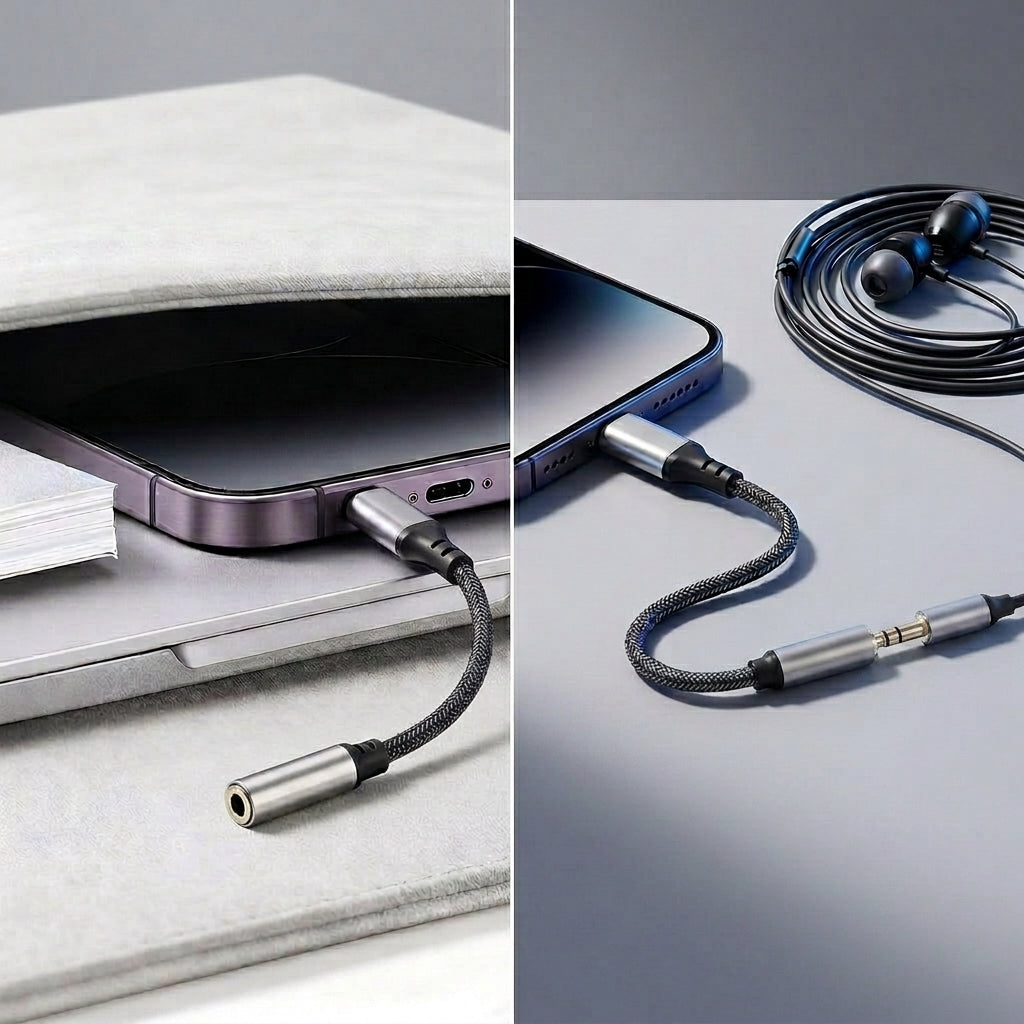 ZORBES® MFi Certified Lightning to 3.5mm Headphone Adapter