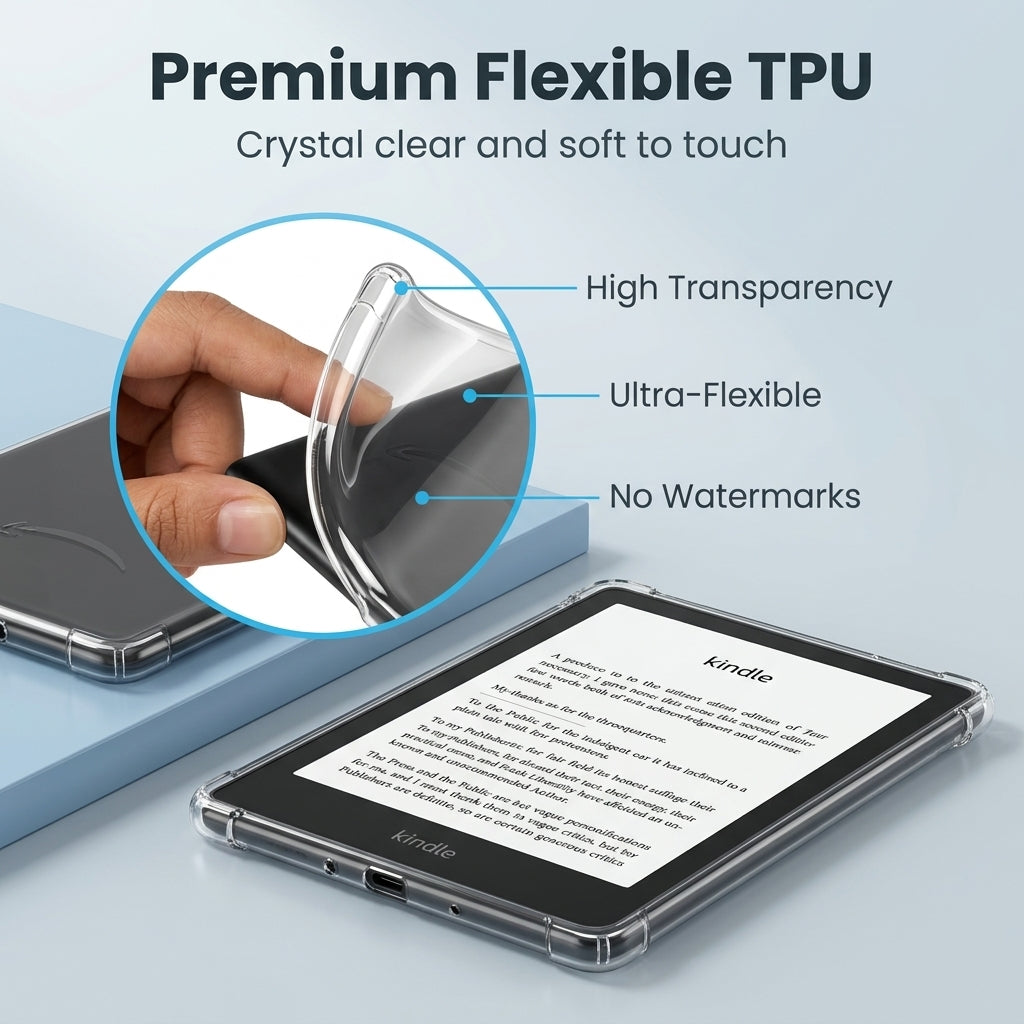 ZORBES® TPU Clear Case for Kindle Paperwhite 6 and Colorsoft