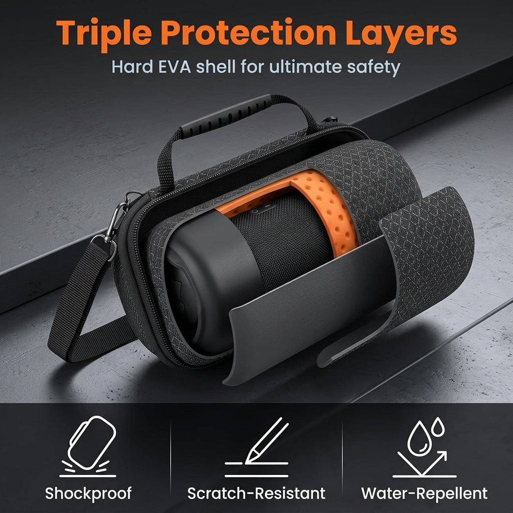 ZORBES® Sound Transmission Carrying Case for JBL Charge 6 Speaker