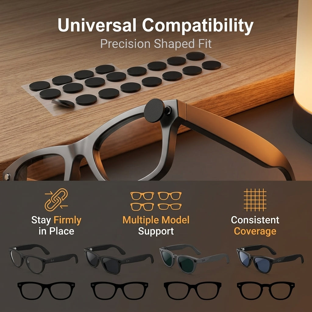 ZORBES® 20Pcs LED Light Blocking Stickers for Ray Ban Meta Glasses