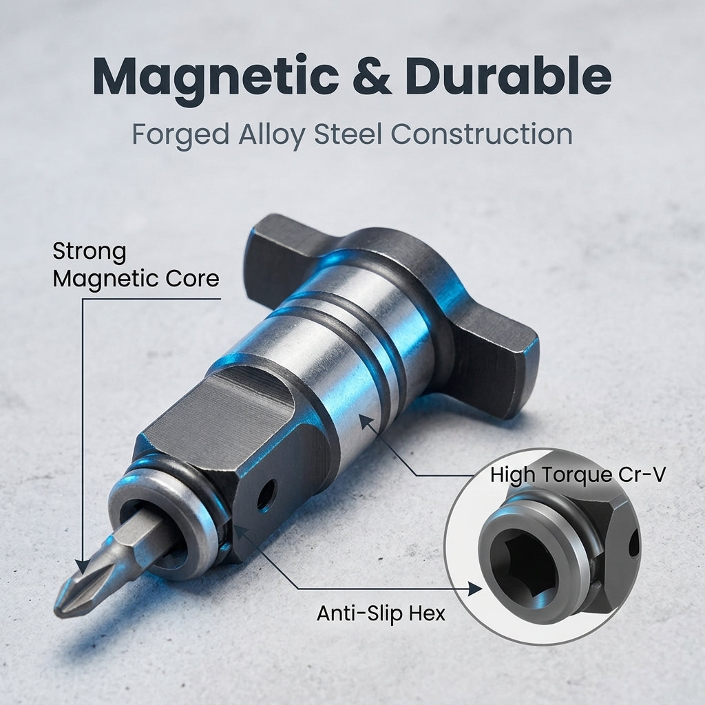 Serplex 1/2 Inch to 1/4 Inch Hex Socket
