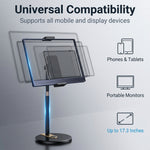 ZORBES® Telescopic Monitor Stand Height Adjustable 360° Swivel
