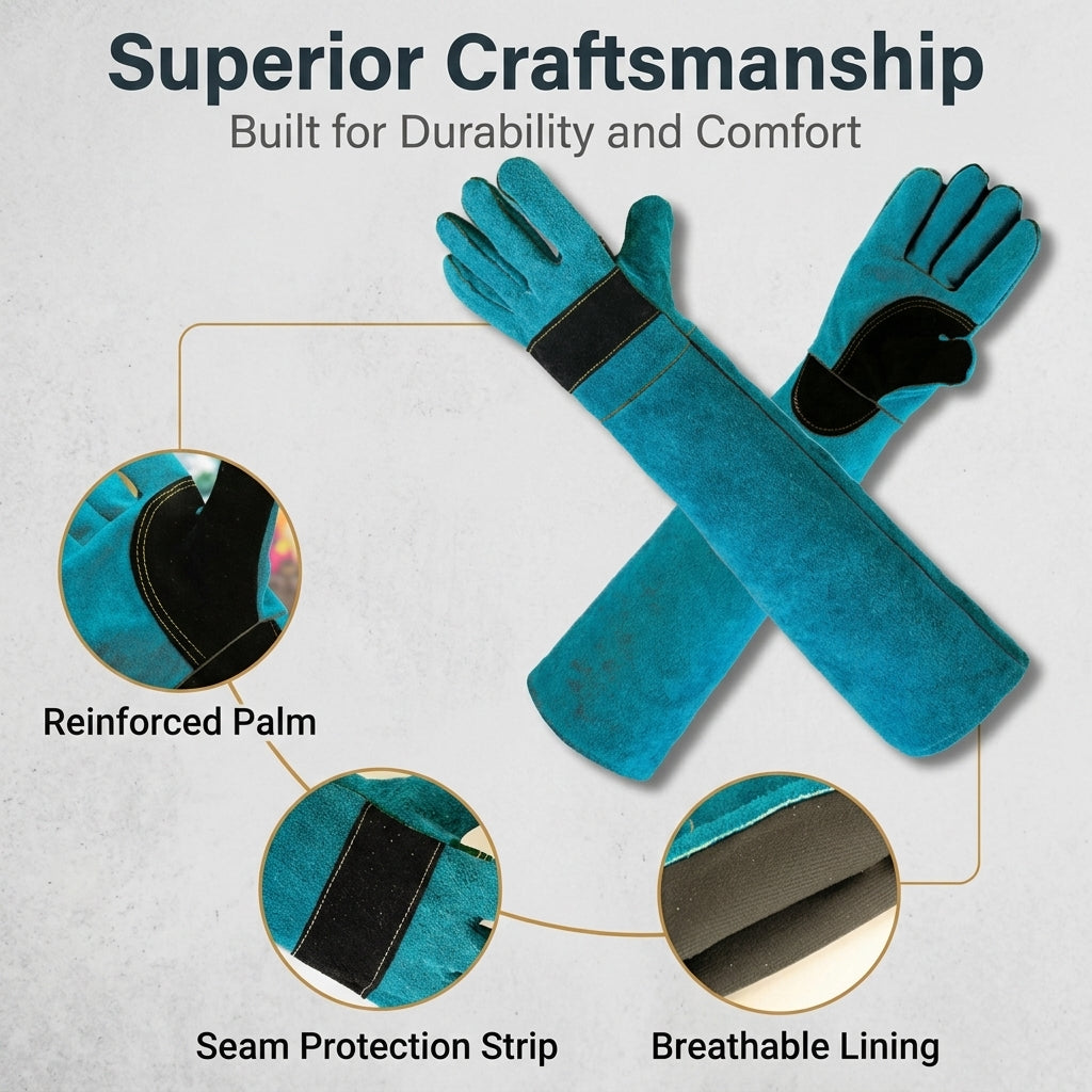 Serplex® Bite Proof Animal Handling and Leather Welding Gloves
