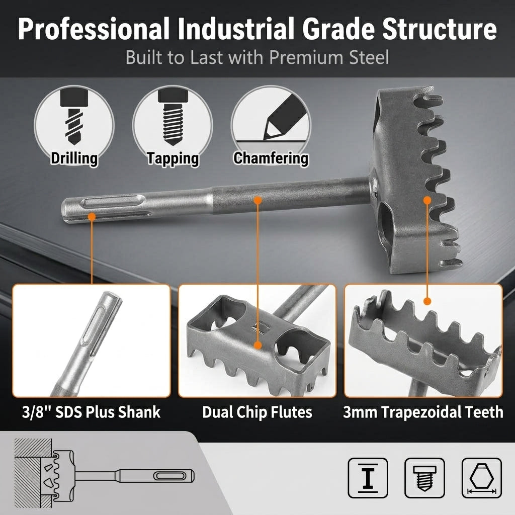 Serplex® Square Hole Cutter for 86 Type Electrical Box Openers