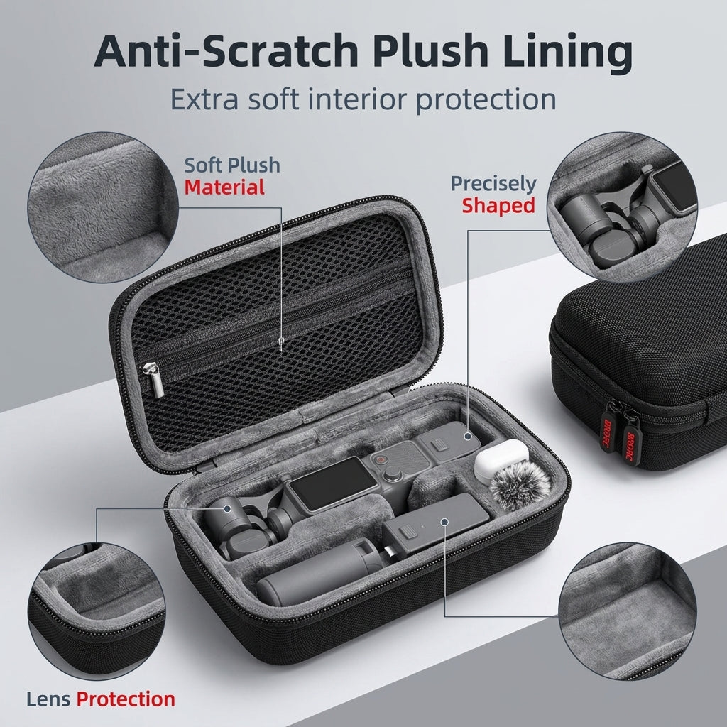 ZORBES® Travel Case Compatible with DJI Osmo Pocket 4 Action Camera