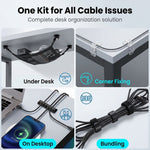 Serplex® Under Table Organizer Mesh Net Desk Cable Management