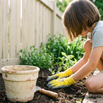Serplex® Kids Gardening Gloves Ages 8-11 Rubber Coated Yard Work