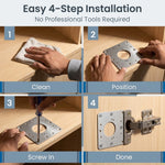 Serplex 8pcs Cabinet Hinge Repair Plate