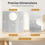 Serplex 8Pcs Cabinet Hinges Repair Plate