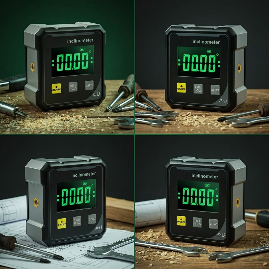 Serplex® Digital LCD Magnetic Angle Gauge with Cross Laser