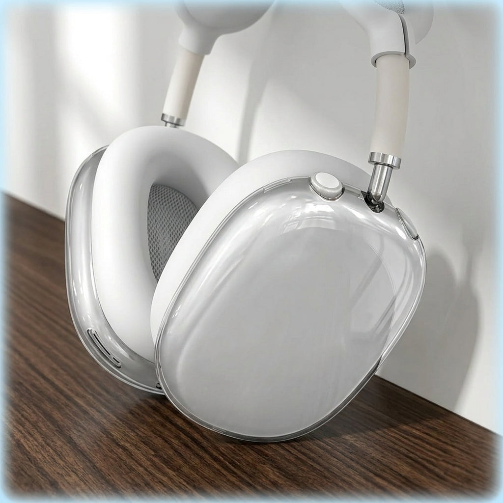 ZORBES® Clear TPU Case Cover Set for AirPods Max 2 / 1 (White)
