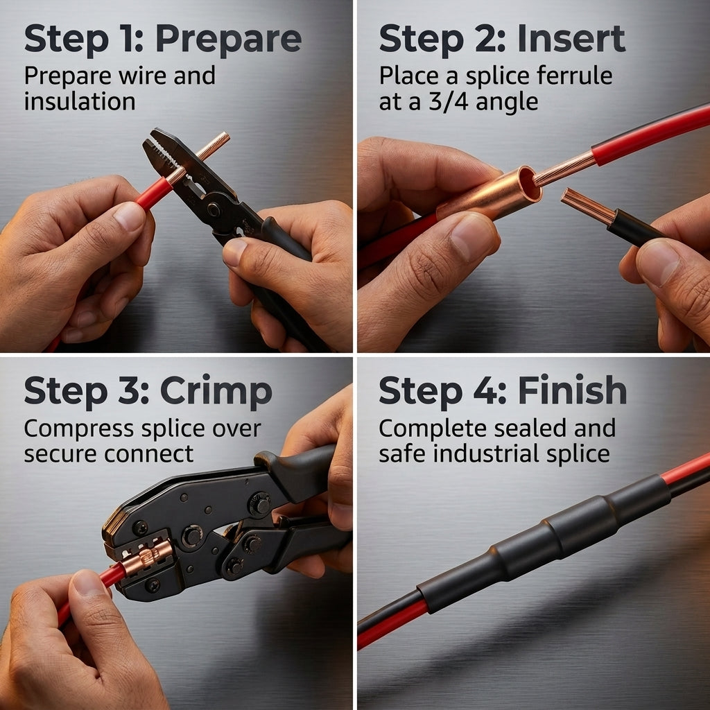 Serplex® 250Pcs Copper Wire Terminal Connectors with Heat Shrink Tubes