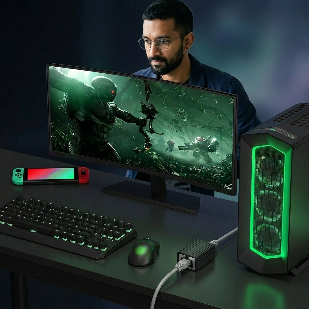 Verilux® RJ45 Ethernet Coupler 10Gbps Female to Female Extender