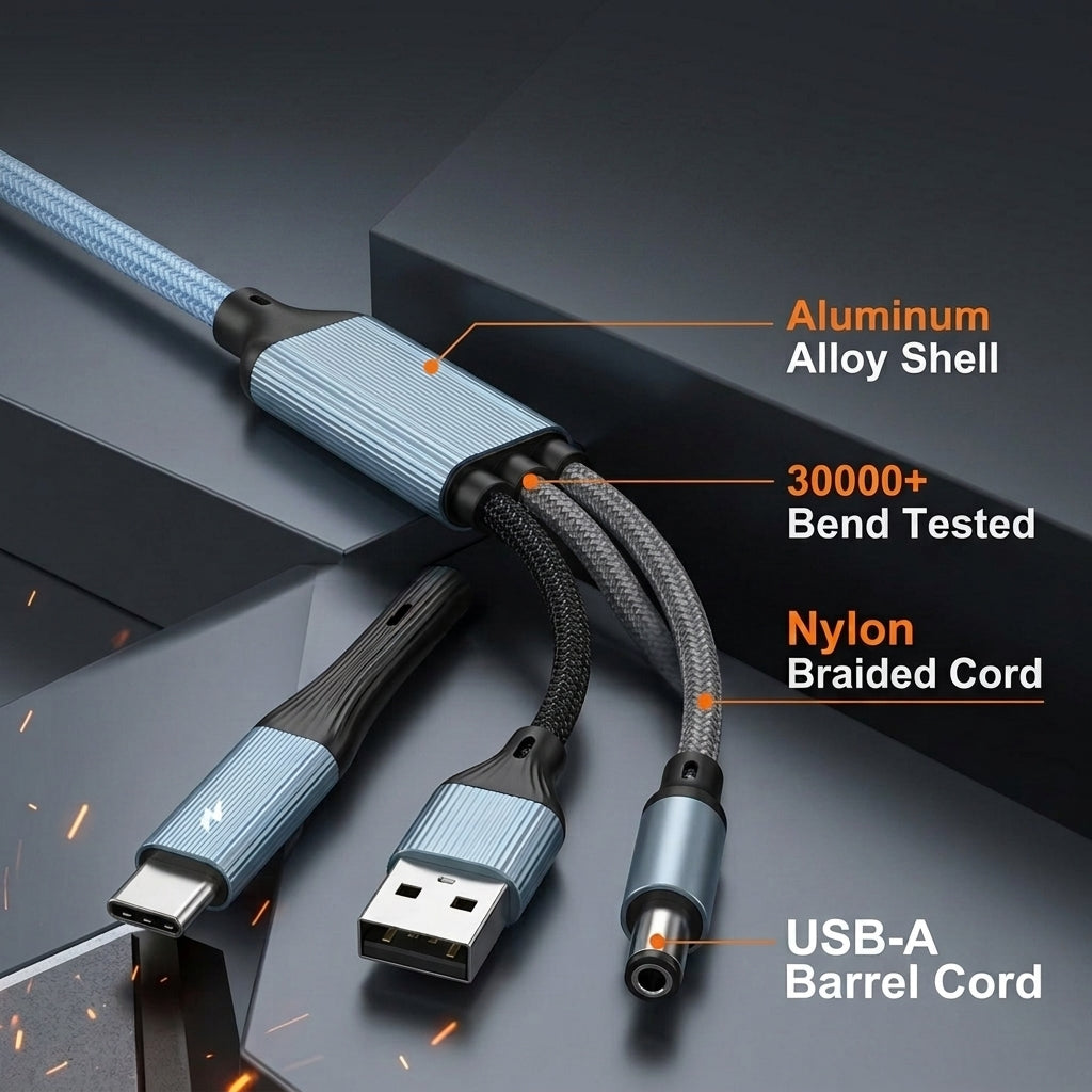 Verilux® 3-in-1 USB-C Splitter and OTG Adapter